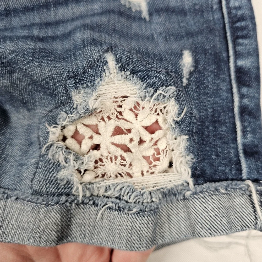 HOLLISTER Blue Denim Midi Denim Jeans‎ Shorts ~ Size 3
